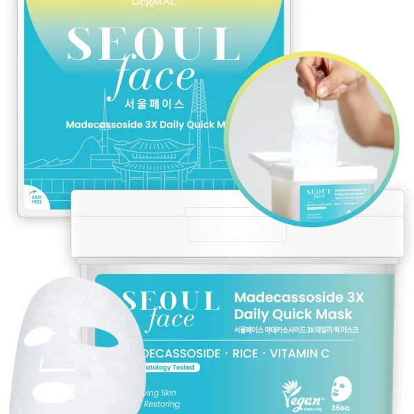 SEOU.L Madecassoside 3X Daily Quick Mask Mặt nạ dưỡng da hàng ngày, phục hồi – làm dịu cho da nhạy cảm
