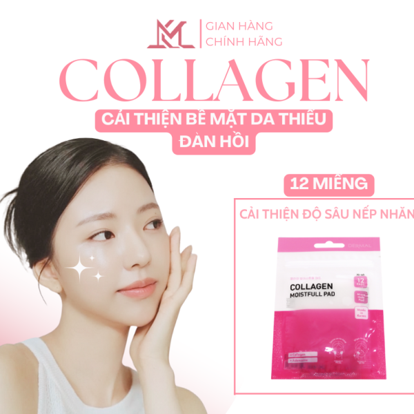 Collagen Moistfull Pad Mini Size 12 Miếng